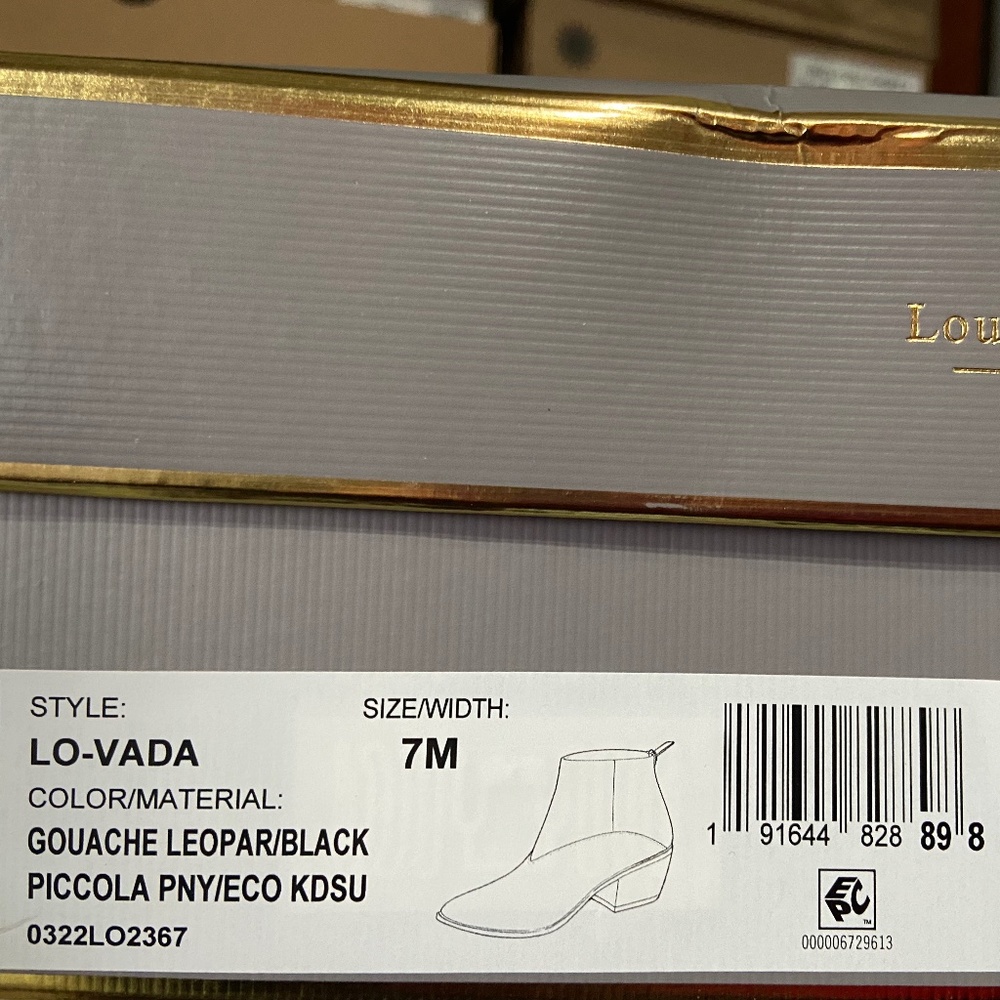 NEW Louise et Cie Vada Leopard PRINT Ankle Boot BOOTIE CALF HAIR SUEDE SIZE 7 - Picture 8 of 9